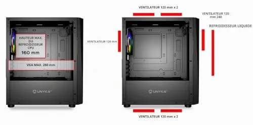 Unykach Micro mATX Glayze - vue 5