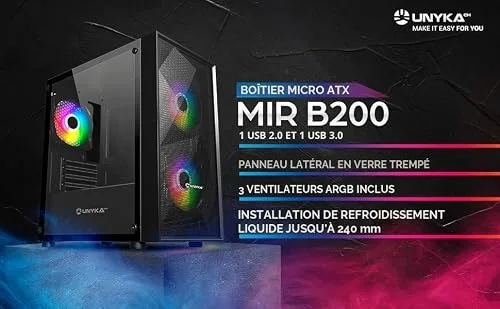 UNYKAch Mir B200 mATX - vue 3