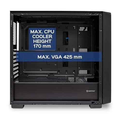 Unykach Revelat Madeira Black ATX E-ATX ITX - vue 7
