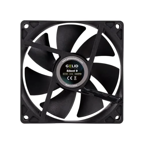 Ventilateur Boîtier PC - Gelid Solutions - Silent 9 - 92x92x25 mm - Noir - Silencieux - vue 3