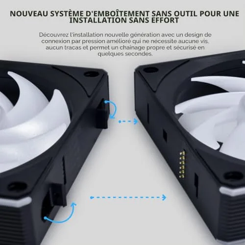 Ventilateur Boîtier PC sans fil reverse Lian-Li UNI FAN CL - vue 4