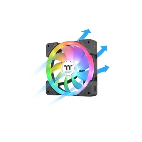 Ventilateur pour boitier PC - THERMALTAKE - SWAFAN EX12 ARGB Sync - Blanc - 3x120mm A-RGB - 5626-5711CFM - vue 5