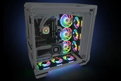 Ventilateur pour boitier PC - THERMALTAKE - SWAFAN EX12 ARGB Sync - Blanc - 3x120mm A-RGB - 5626-5711CFM - vue 8