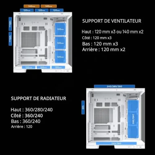 Xigmatek Aqua 7 mITX RGB - vue 7