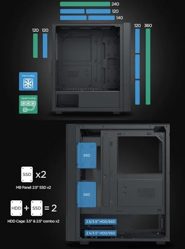 Xigmatek Hero II Air 3F ATX RGB - vue 5