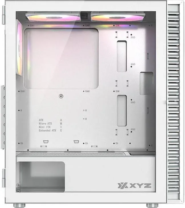xyz AIRONE 100 Mesh ATX RGB White - vue 4