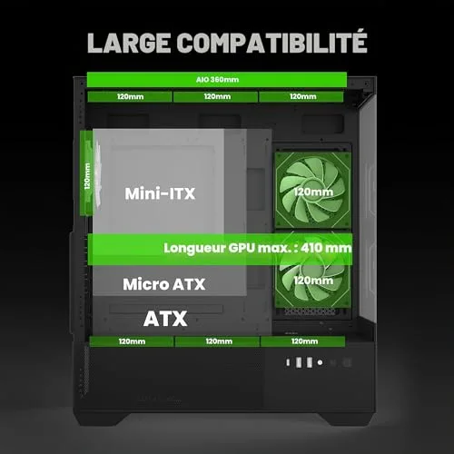 Zalman CHRONIX Black ATX - vue 8