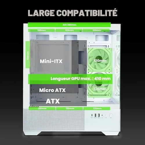 Zalman CHRONIX White ATX - vue 6