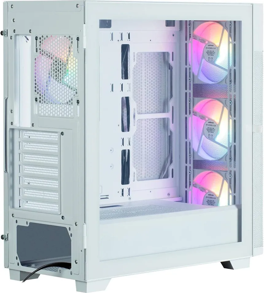 Zalman S5 Neo ATX RGB White - vue 4