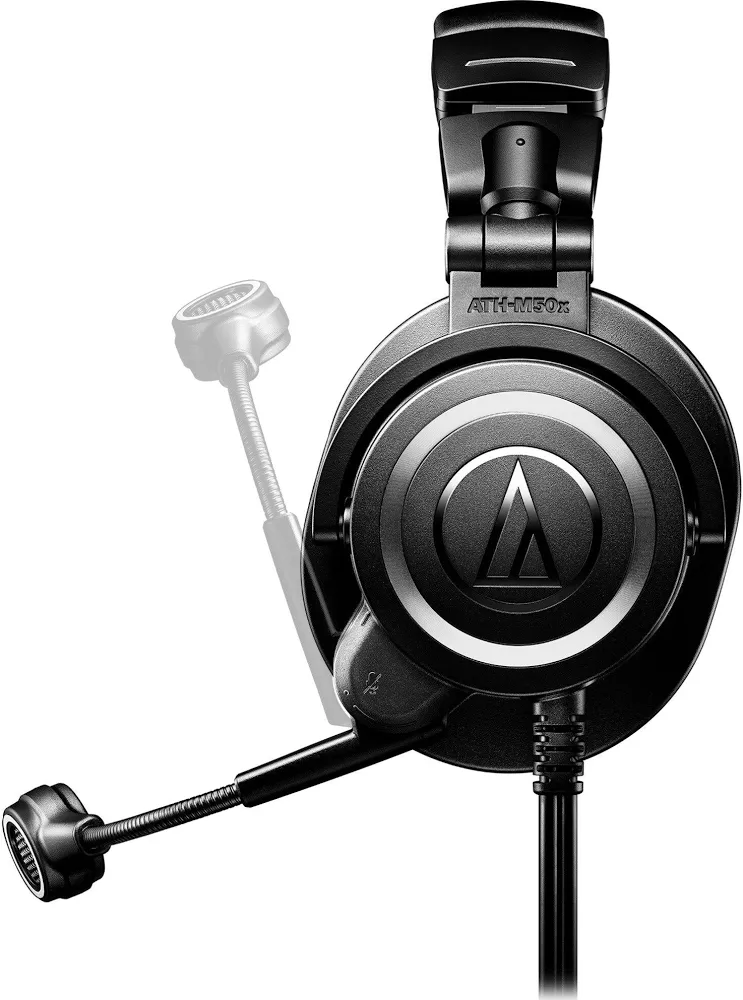 Audio-Technica ATH-M50xSTS Noir - vue 3