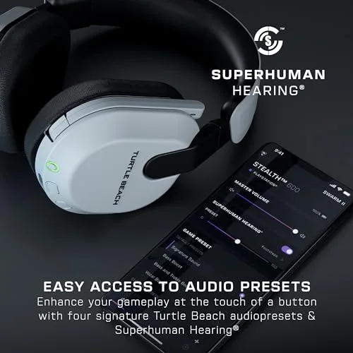 Casque de gaming multi-plateforme sans fil - TURTLE BEACH - Stealth™ 600 PS (Gen 3) - Blanc - vue 8