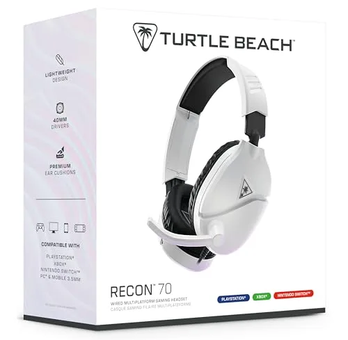 Casque de gaming multi-plateforme - TURTLE BEACH - Recon 70P - Blanc - vue 9