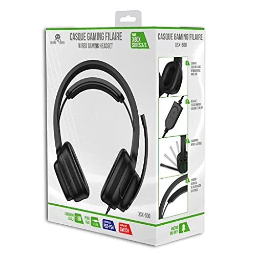 FREAKS AND GEEKS XSX-500 Casque Gaming Filaire Noir et Vert - vue 4