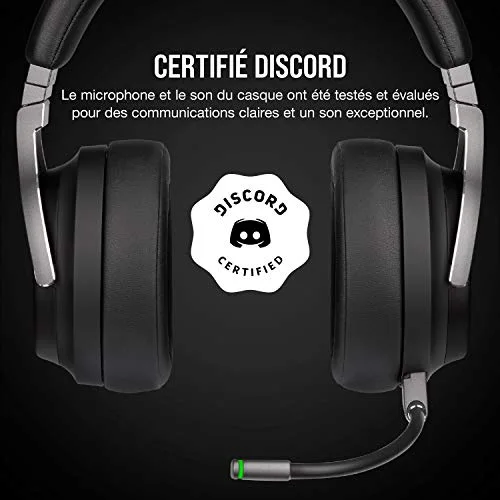 Corsair Virtuoso RGB Wireless Noir 50 mm Sans-fil Slipstream - vue 9