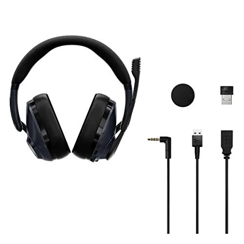EPOS H3PRO Hybrid Noir Sans-fil 2.4 GHz + Bluetooth 5.2 ANC 38h - vue 7