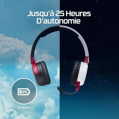 Casque Gamer Sans Fil - HyperX Cloud Mini - pour PC & console - Blanc - vue 4