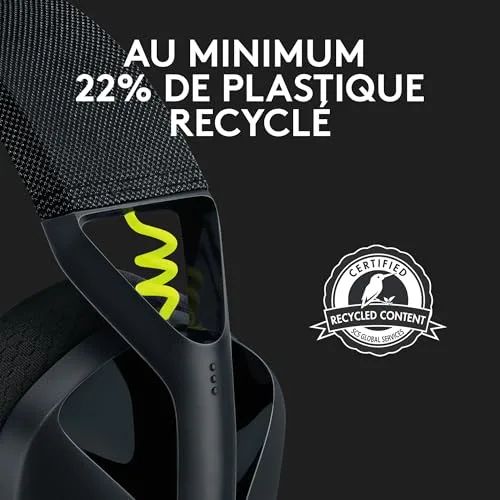Logitech G435 Lightspeed Noir Sans-fil Bluetooth 18h - vue 7