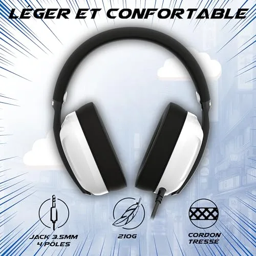 AKUMA SEINEN H03 Casque Gaming Filaire Ultra Léger 40 mm - vue 2