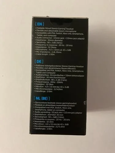 Casque Gaming - BERSERKER - Hlin Silver-Black - Filaire stéréo - Microphone détachable - Pliable - vue 3