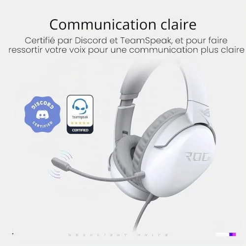 ASUS ROG Strix Go Core Moonlight White 3.5mm 40mm - vue 3