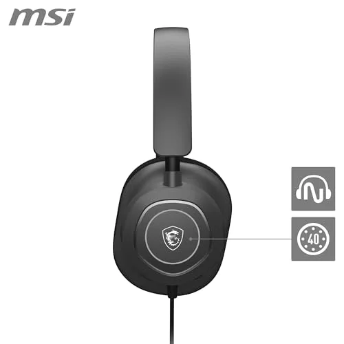 MSI Maestro 300 Casque Gaming Filaire USB-C 40 mm Néodyme - vue 2