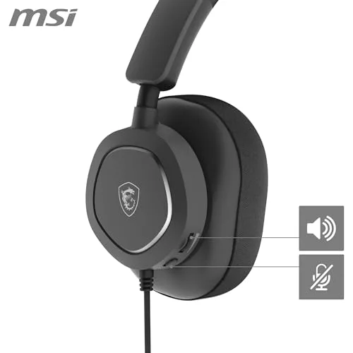 MSI Maestro 300 Casque Gaming Filaire USB-C 40 mm Néodyme - vue 5