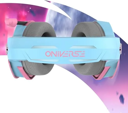 Oniverse Nebula Rose Casque Gaming Filaire 50mm LED - vue 4
