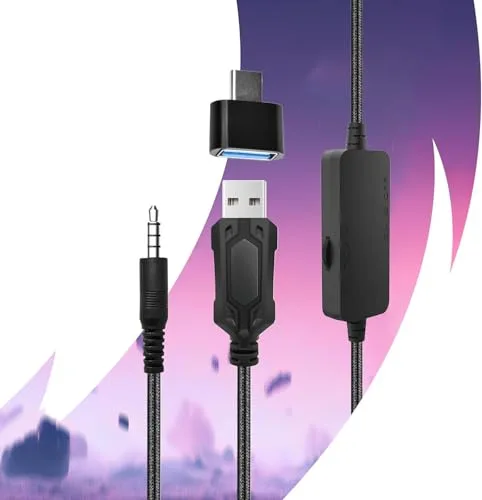 Oniverse Nebula Rose Casque Gaming Filaire 50mm LED - vue 6