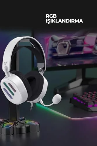 HAVIT H2038U RGB Blanc 50mm USB 7.1 - vue 6