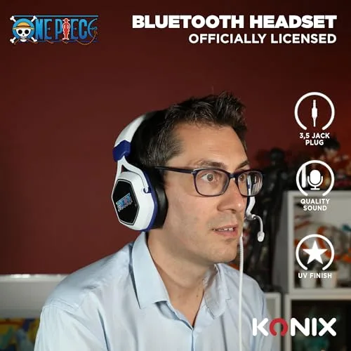 Casque Gaming - KONIX - One Piece 7.1 - Haut-parleurs 50 mm - Rétroéclairage - Micro amovible - vue 4