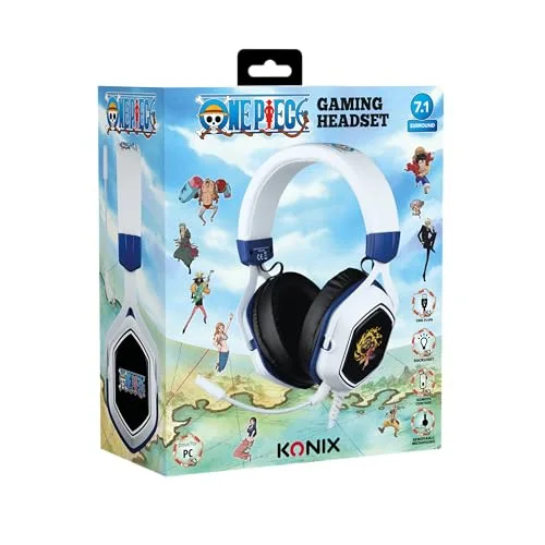 Casque Gaming - KONIX - One Piece 7.1 - Haut-parleurs 50 mm - Rétroéclairage - Micro amovible - vue 8