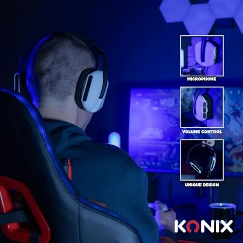 KONIX Skylite Casque Gaming Ultra-léger 218g Hi-Fi - vue 3