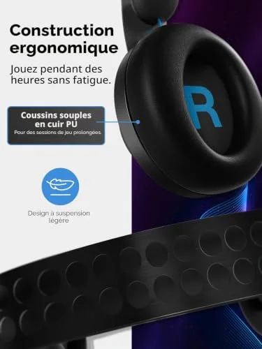 Casque Gaming LENOVO Legion H300 Stereo - Casque micro avec Répartiteur audio - vue 6