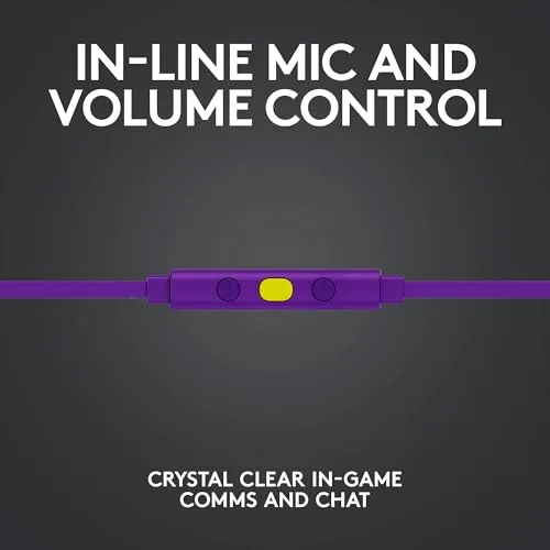 Logitech G333 Écouteurs Gaming Filaire Violet 3,5 mm + USB-C - vue 9