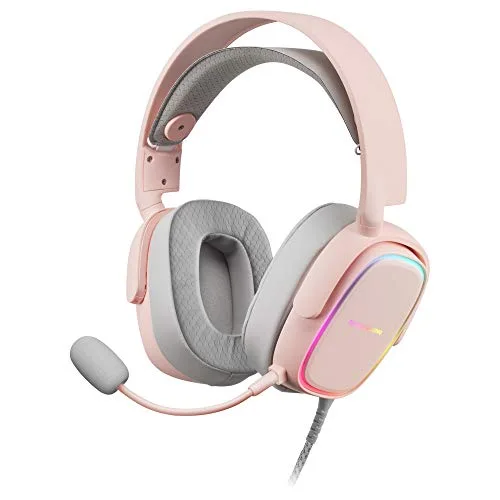 Mars Gaming MHAX Rose RGB Flow 53mm HiFi Filaire