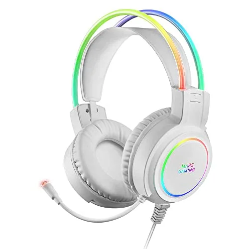 Mars Gaming MHRGB Blanc Son Spatial RGB Flow