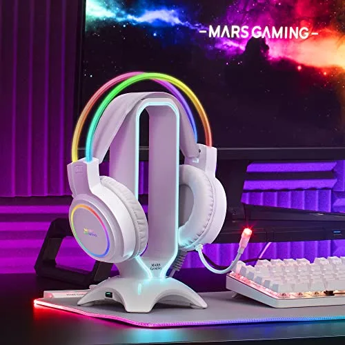 Mars Gaming MHRGB Blanc Son Spatial RGB Flow - vue 2