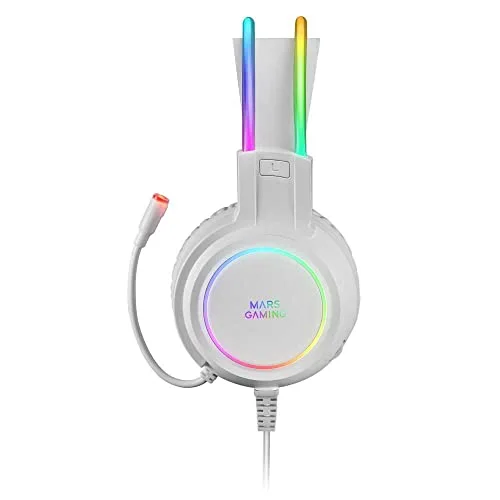 Mars Gaming MHRGB Blanc Son Spatial RGB Flow - vue 4
