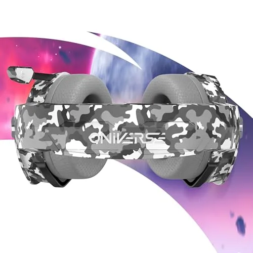 Oniverse Nebula Urban Camo Casque Gaming Filaire 50mm LED - vue 4