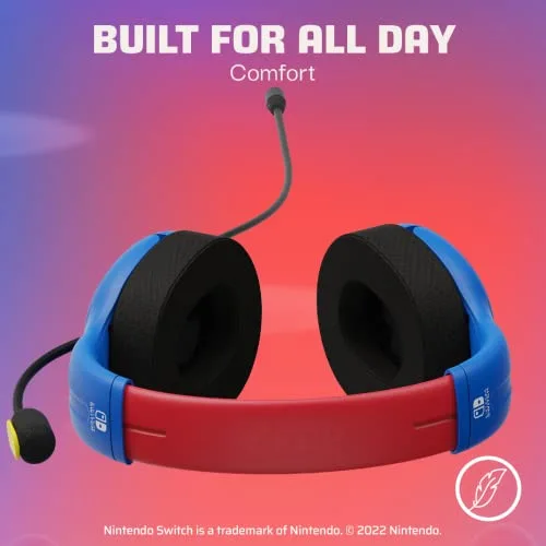 Casque Gaming - PDP - Airlite Super Mario - Léger - Son Puissant - Confort Optimal - vue 3