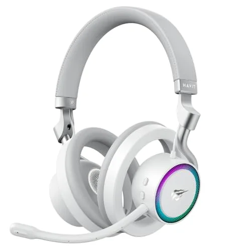 HAVIT Fuxi-H8 Casque gaming ouvert sans fil 32 mm Bluetooth 5.2