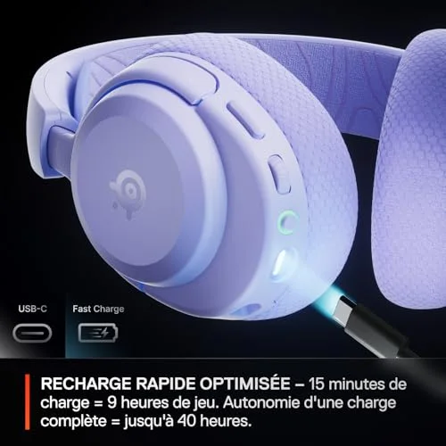 SteelSeries Arctis Nova 3P Wireless 40h Bluetooth 2.4 GHz - vue 4