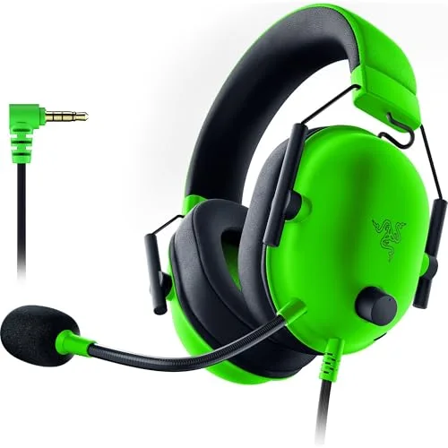 Razer BlackShark V2 X Green 50mm Circum-aural Filaire