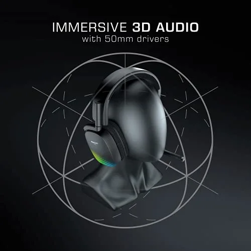 ROCCAT Syn Pro Air Noir Casque Gaming Sans Fil Audio 3D - vue 2
