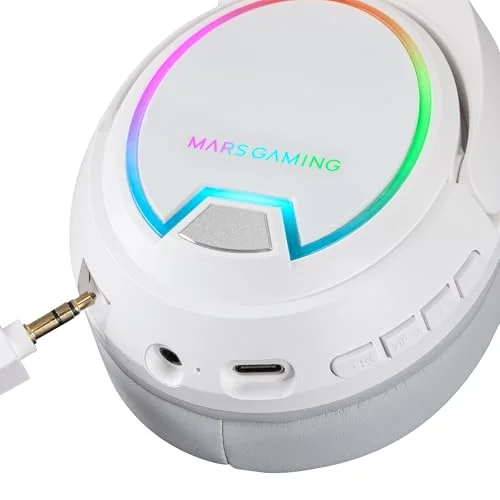 Mars Gaming MHW-100 Sans-fil Blanc ARGB 40h - vue 2