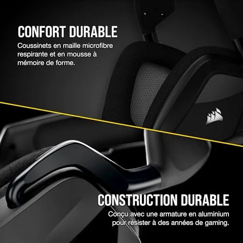 Corsair VOID RGB ELITE Wireless Casque Gaming 7.1 Sans-fil 2.4 GHz - vue 4