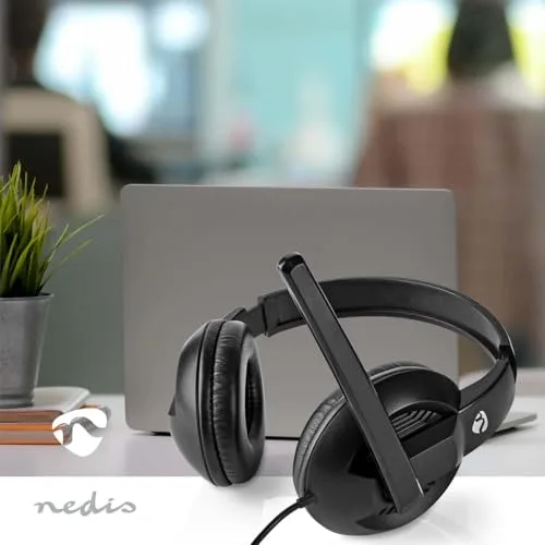 Nedis CHSTU210BK Casque PC Circum-aural USB-C avec Micro Rabattable - vue 2