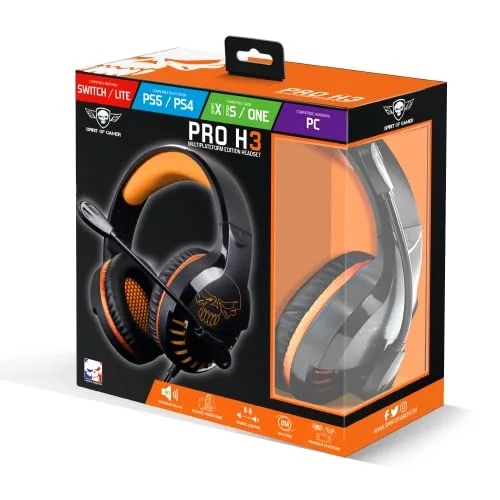 Spirit of Gamer Pro H3 Xbox Edition Noir/Vert Filaire 50mm - vue 9