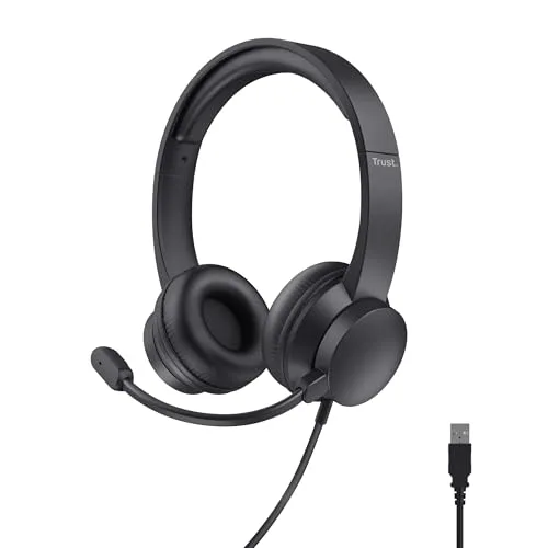 Trust Roha II USB PC Headset Noir Micro antibruit