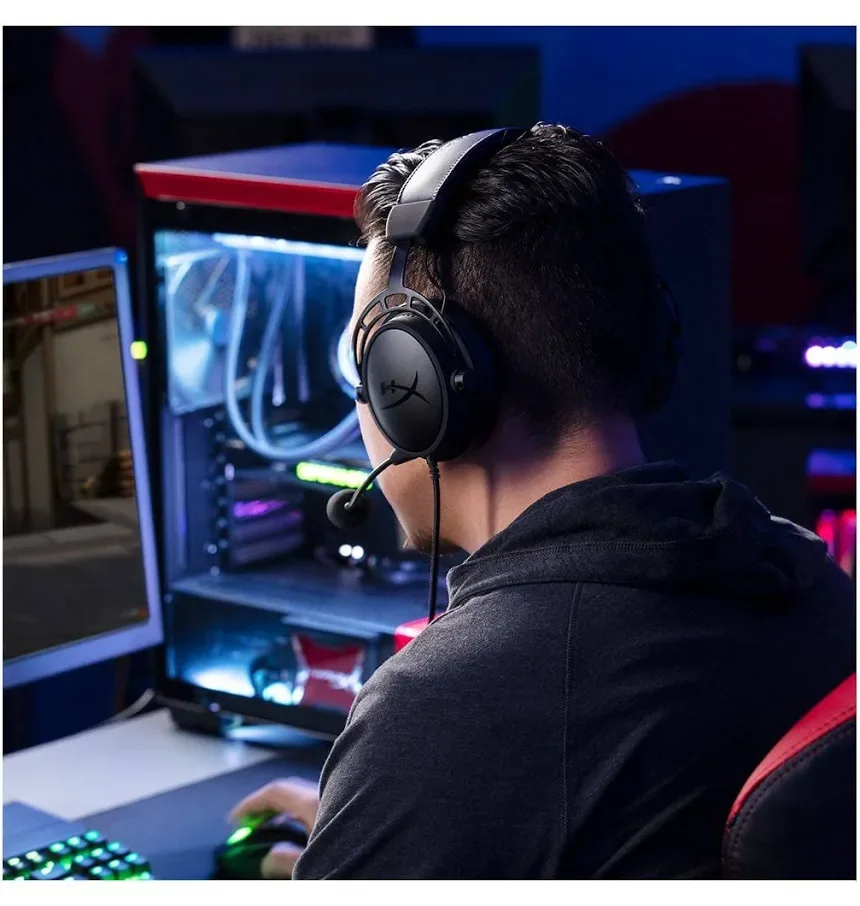 HyperX Cloud Alpha Wireless Noir - vue 3